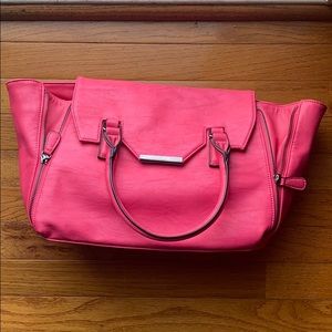 Vegan Leather Pink Handbag